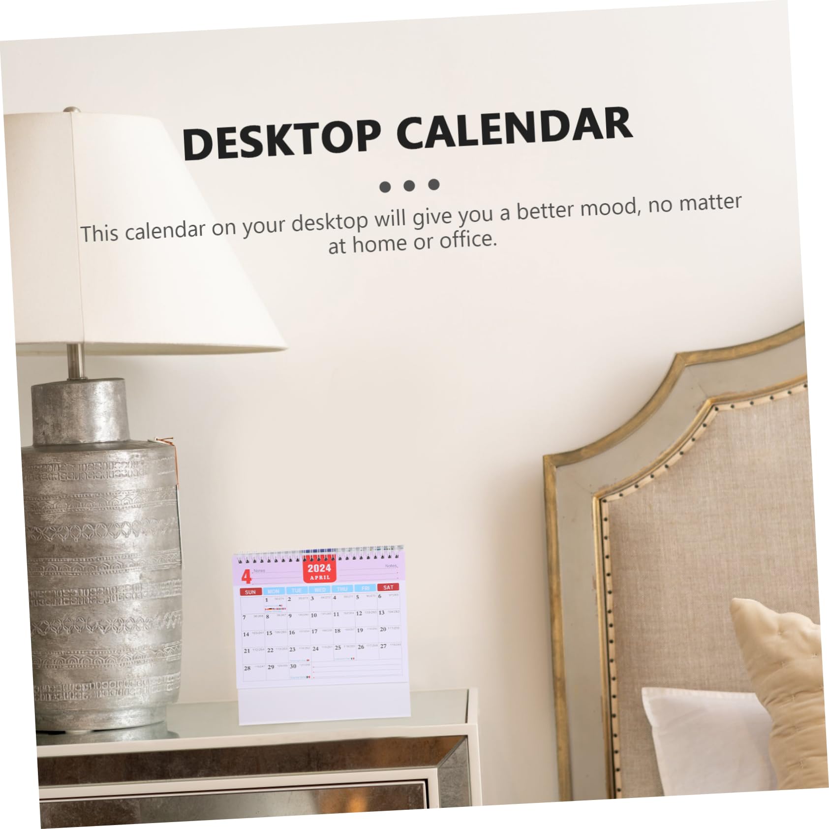 VILLCASE 4stücke Schreibtischkalender Dickem Mit Stabiler Drahtbindung Praktischer Desktop Kalender Für Büro Und Zuhause Monatliche Übersicht Leicht Verstellbar Als
