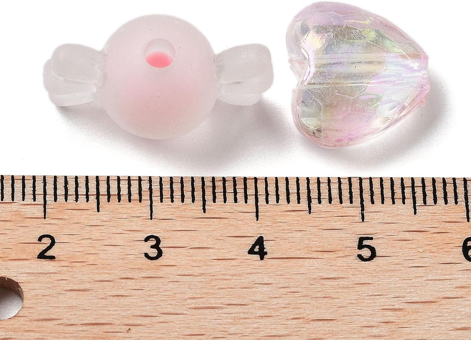 LiQunSweet 290 pcs Mixed Shaped Pink Theme Acrylic Beads Heart Flower Star Bowknot Rabbit Loose Beads for DIY Jewelry Bracelet Necklace Earring Crafts Bag Keychain Decoration