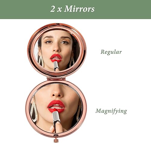 Miniatura 3 de Regalos para el día de San Valentín para mujer maquillaje compacto espejo regalos para mujeres niñas hermanas hija mamá amigas esposa ella