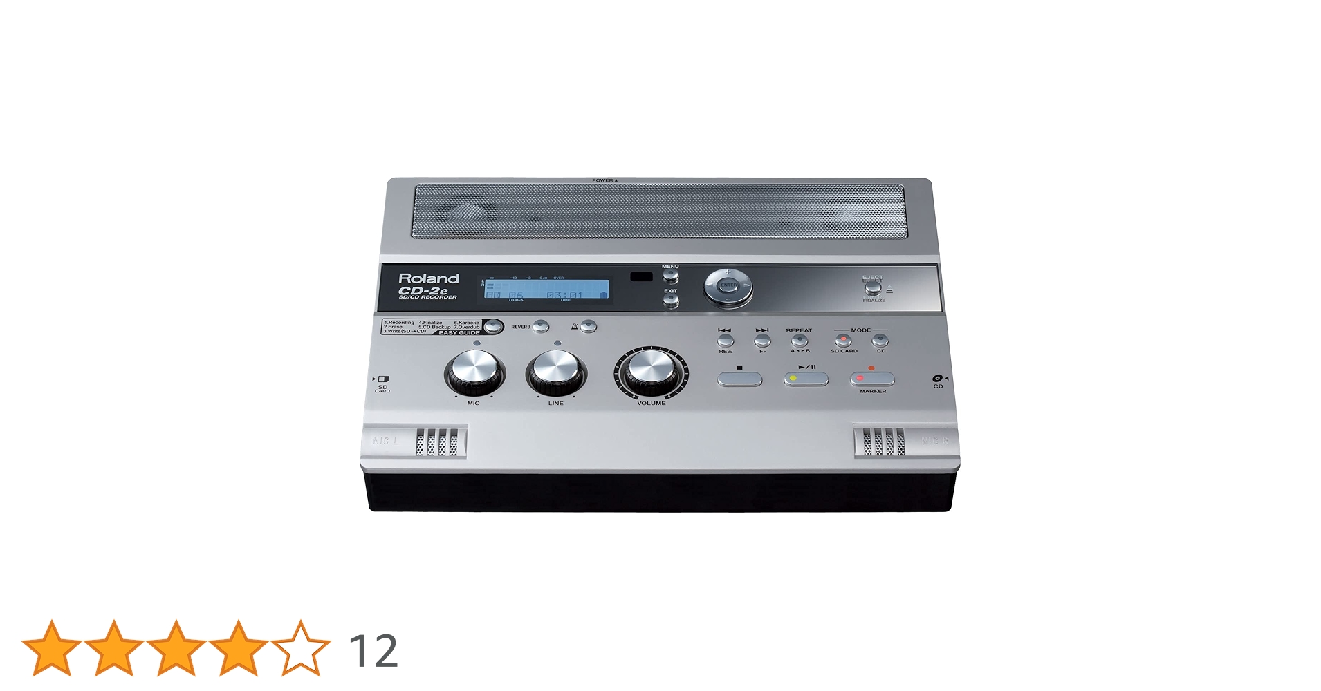 配信機器・PA機器・レコーディング機器 Roland CD-2e SD/CD RECORDER Roland CD-2e SD/CD Recorder 【現物画像】（中古）【楽器検索