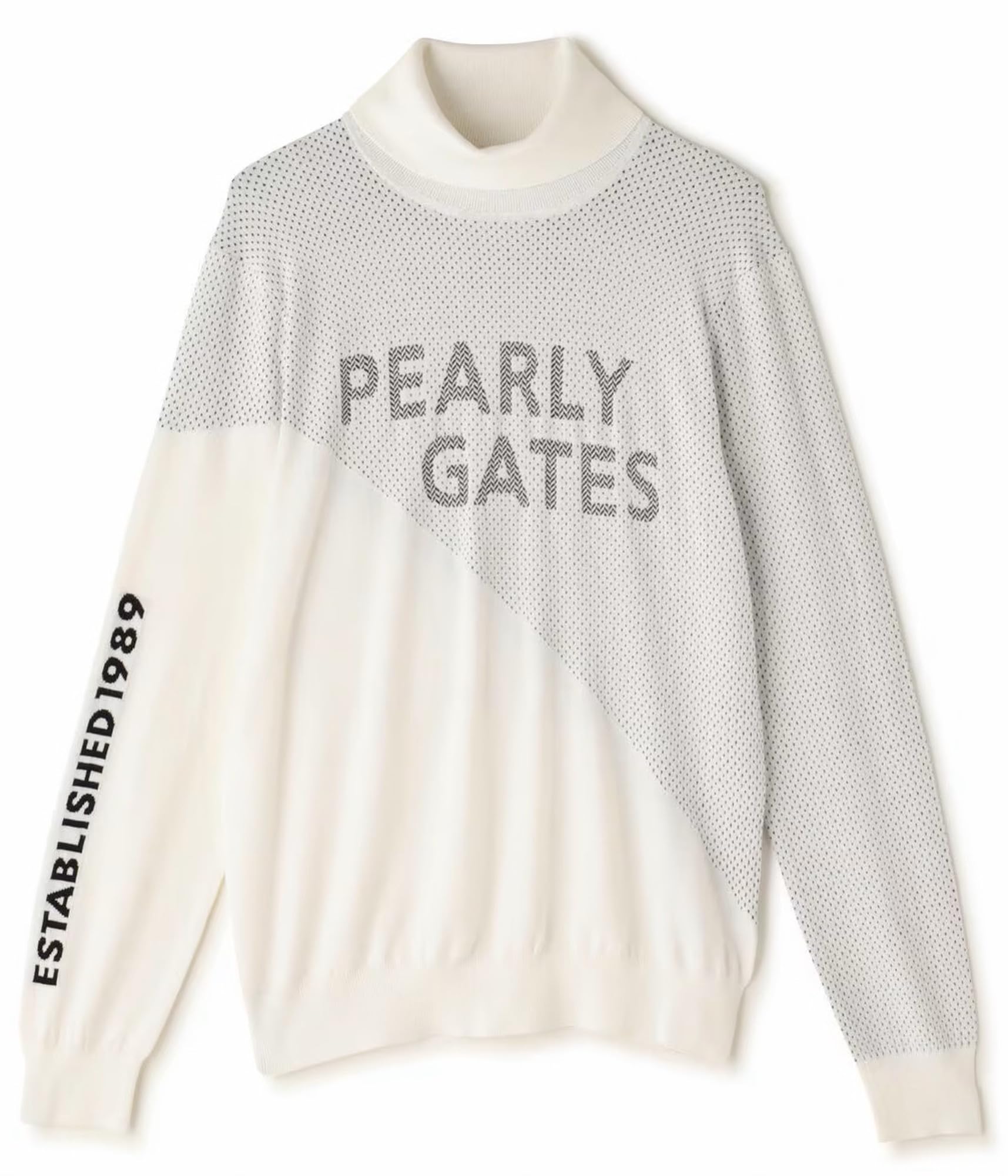 【PEARLY GATES 】タートルネック PEARLY GATES ストライプ タートルネックセーター サイズ1 - メルカリ