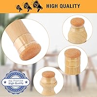 Vista 8 de 16 piezas de nuevos protectores de patas de silla para suelos de madera dura, protectores de patas de silla de silicona, protectores de suelo