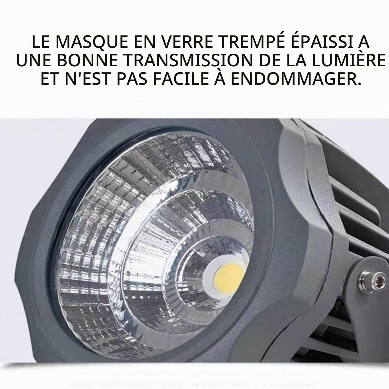 Projecteurs LED Longue Portée, Spot LED Exterieur, Éclairage Rond COB Pour Arbres, Projecteur LED À Angle Réglable Étanche IP65, Pour Enseignes De Bâtiments, Éclairage De Pelouse(Warm Light,30W(AC110-