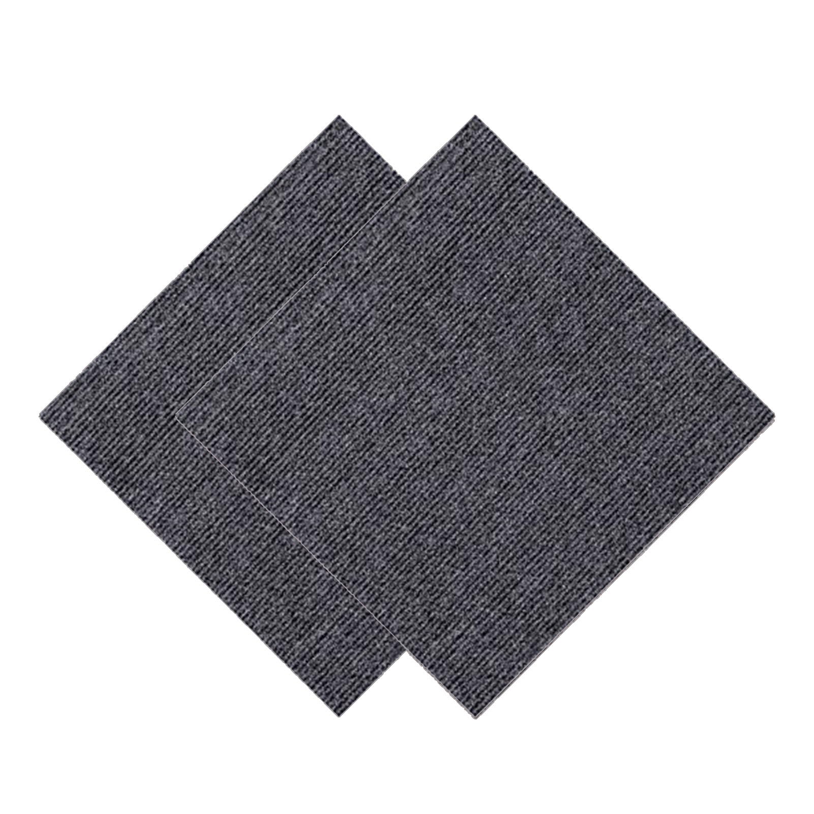 Moquette quadrotte autoadesive, Piastrelle per tappeti per la casa, 10, 20, 30 Pezzi, autoadesive, Antiscivolo, durevoli, antirumore, aspirapolvere, zerbino, 12 Pezzi