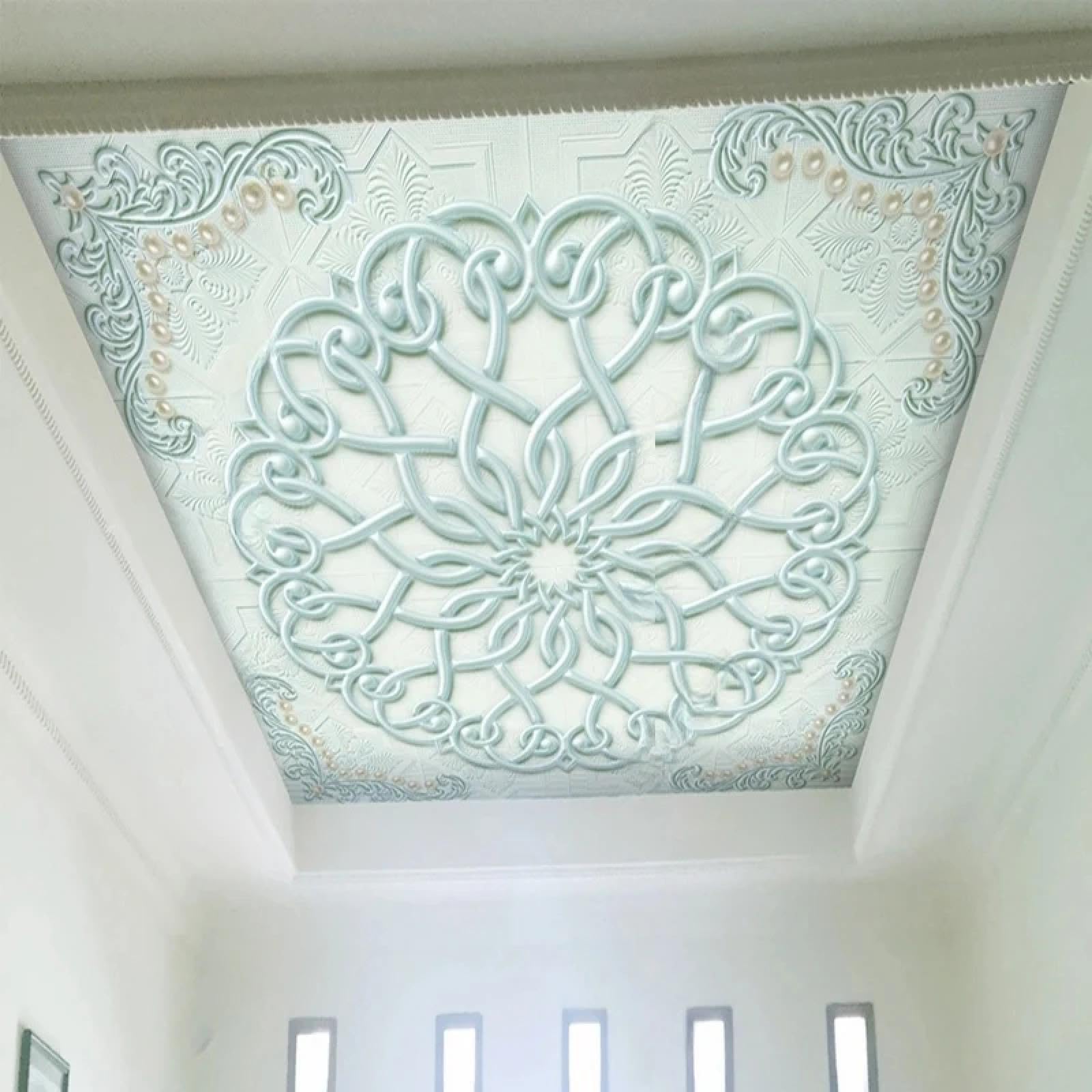 Papier peint 3D ethnique en PVC adhésif pour un relief mural chic