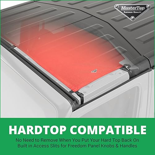 Miniatura 4 de MasterTop ShadeMaker Bimini - Parte superior de malla para Jeep Wrangler JL de 2 puertas 2018-2023 - Parasol para Jeep Wrangler JL - Correas y