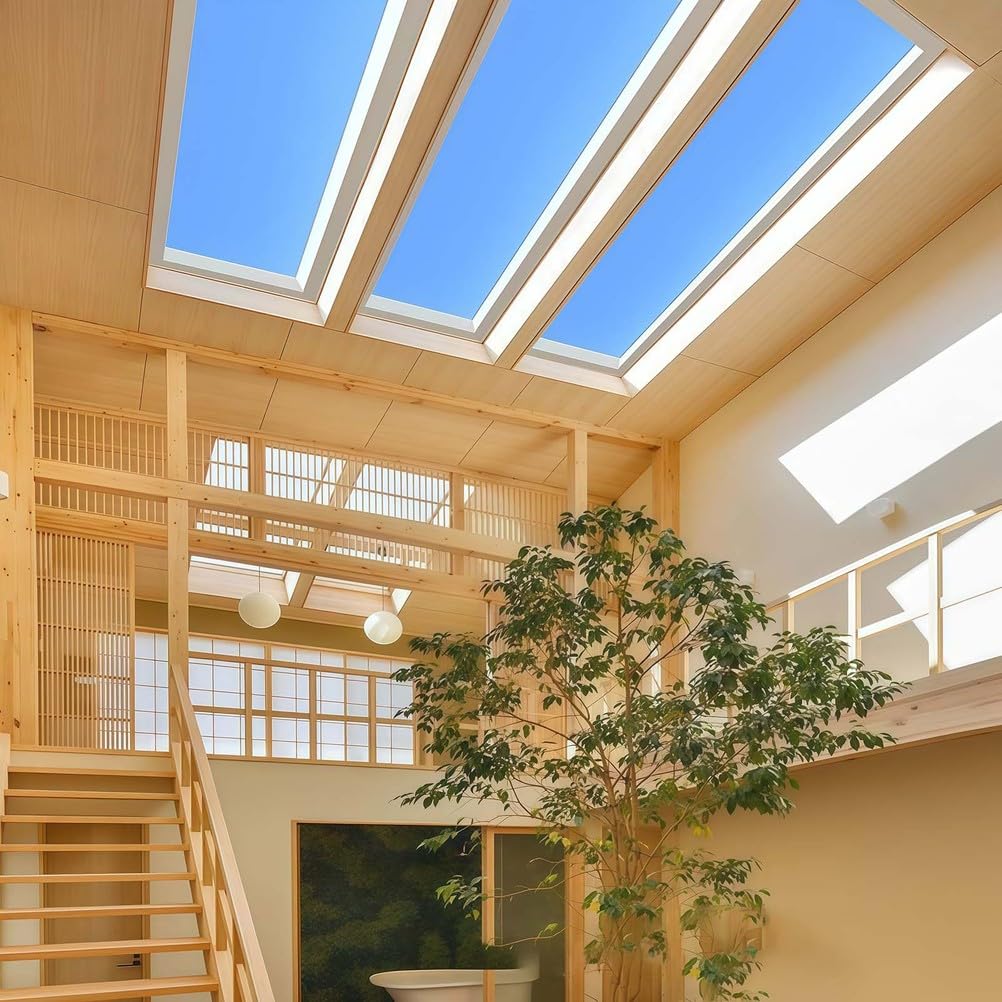 Lucernario artificiale a LED con effetto luce naturale, illuminazione da incasso per camera da letto, soggiorno, corridoio, bagno