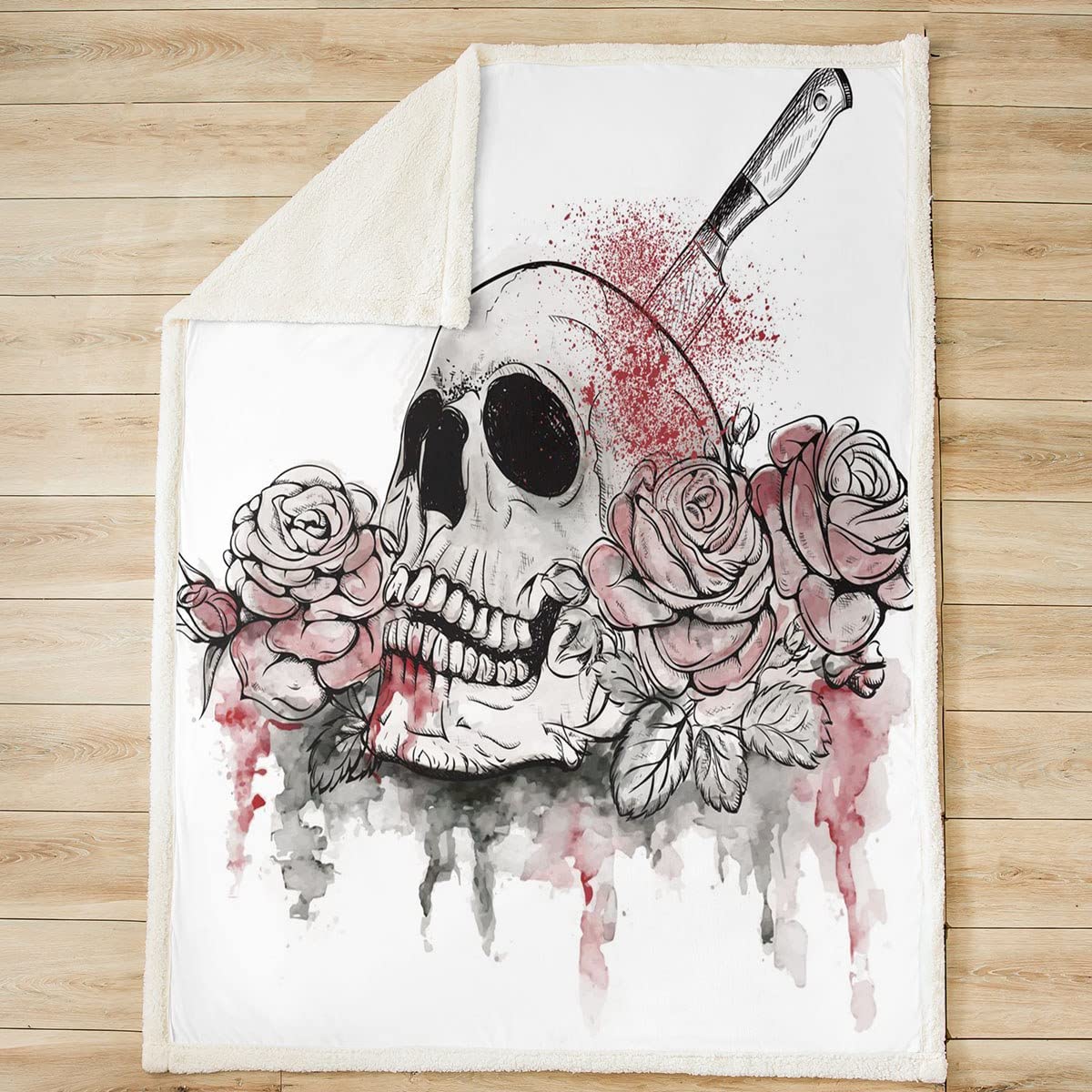Coperta In Pile Colorful Sugar Many Skull, Leggera E Morbida, Decorativa Con Teschio, Per Divano E Letto, Varie Misure - 4