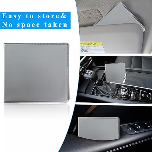Miniatura 6 de Kewucn Paquete de 4 soportes para seguro de registro de automóvil, organizador esencial de 10.55 x 4.8 pulgadas con cierre, accesorios interiores de