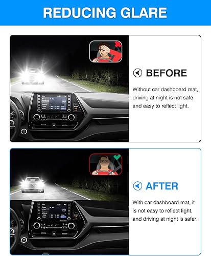 Vista 46 de Autorder Alfombrilla para tablero de instrumentos para Toyota 4Runner 1990-1995, accesorios para camioneta, cubierta de salpicadero, alfombrilla