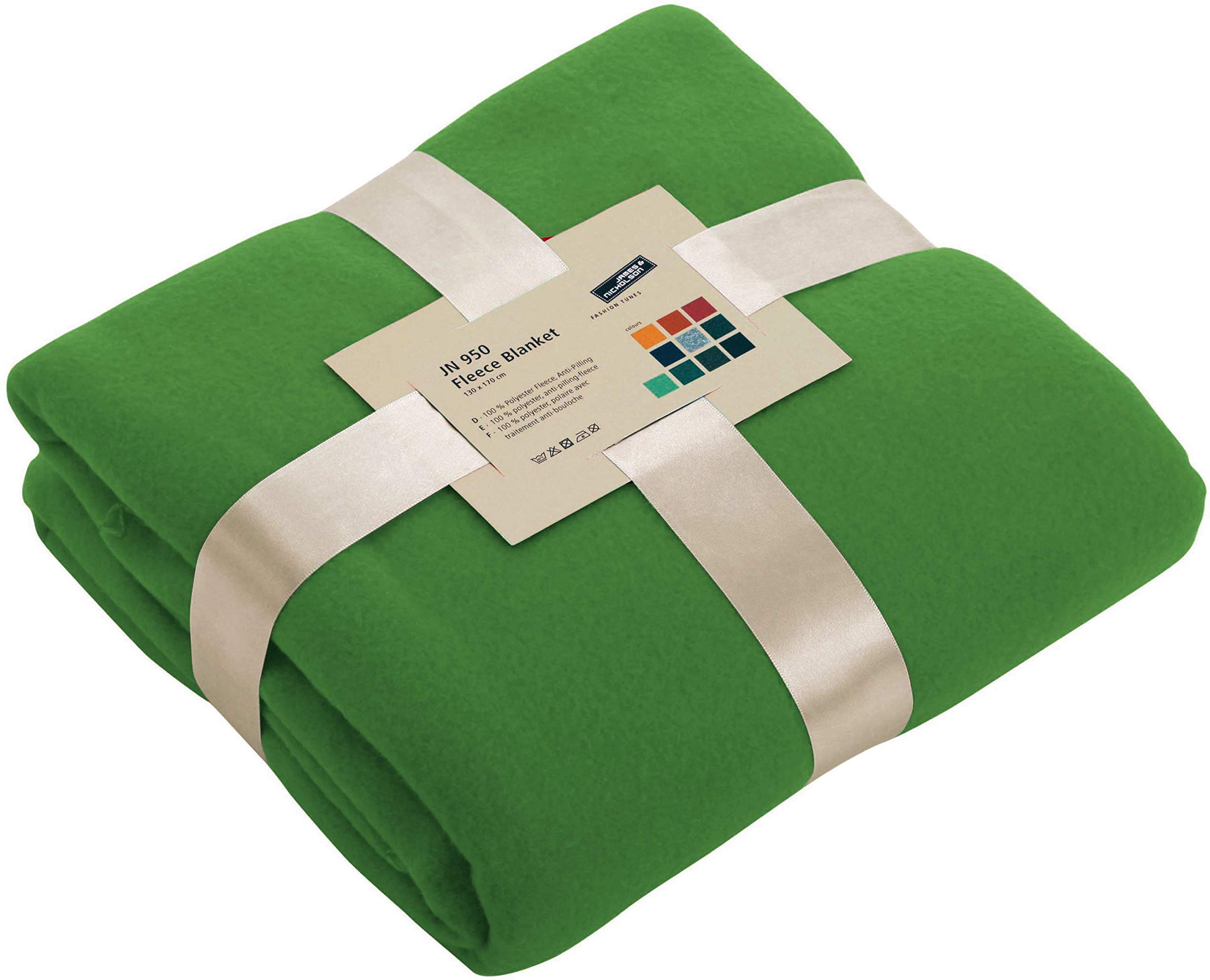 James & Nicholson Green Multi-Functional Fleece Blanket For Catering Trade And Leisure (One Size, Lime-)