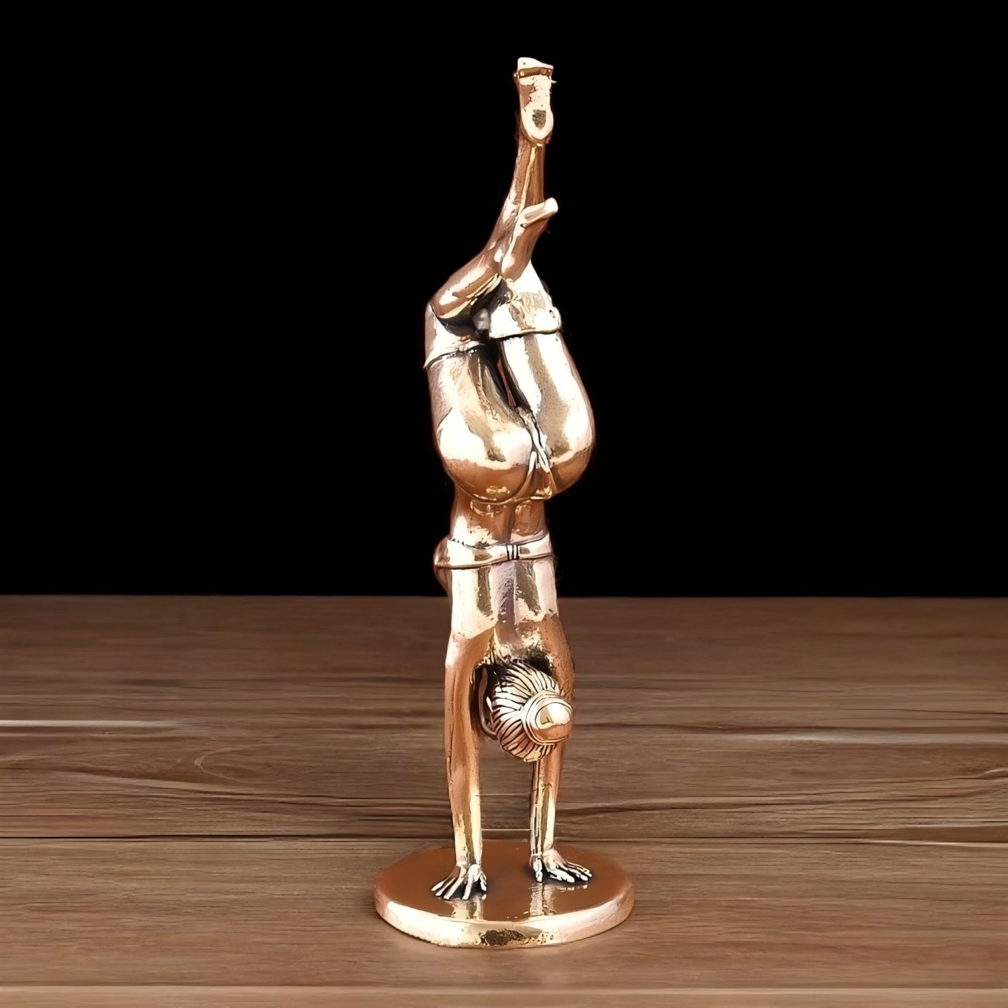 Dytartzx Elegant Yoga Goddess Brass Statue – Yoga Woman Sculpture Meditation & Zen Solid Brass Figurine Desk Ornament, Spiritual Gift Yoga Lovers