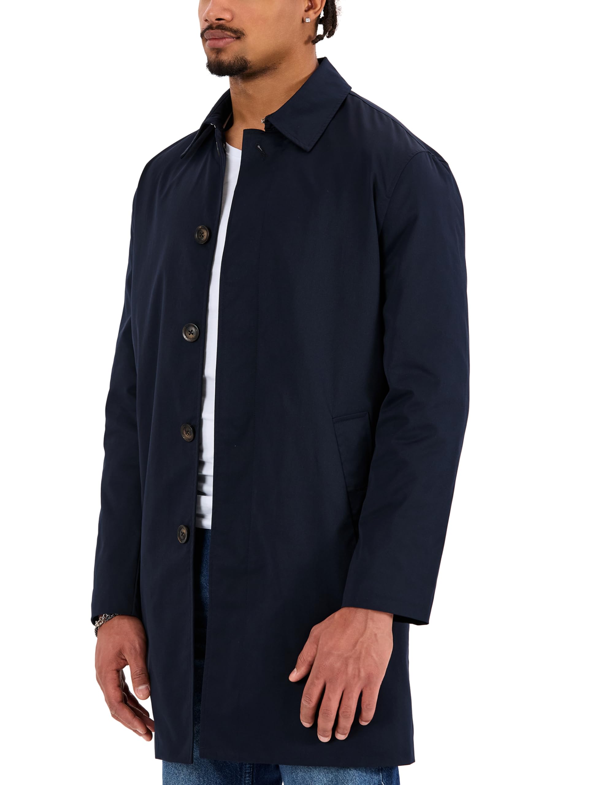 Redbridge Cappotto corto con abbottonatura e colletto, elegante cappotto per la primavera e l'autunno, per business e Smart Casual