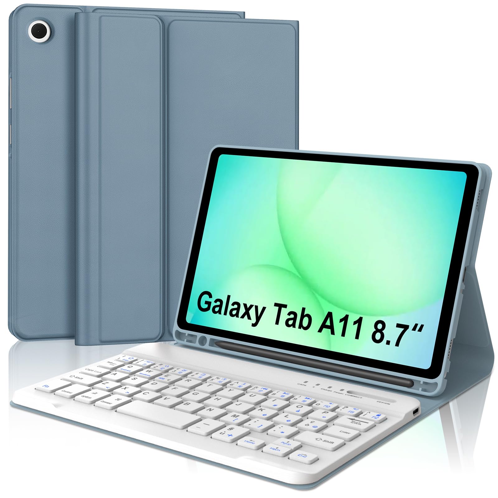 tastiera bluetooth attaccabile per samsung galaxy tab a11 2025 8,7 poleni