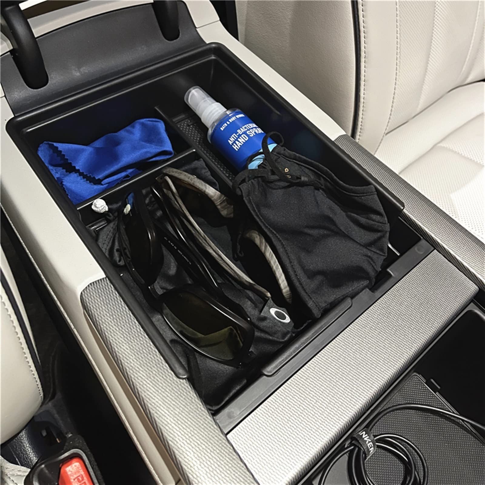 Pasuje do Hyundai Fit for Palisade 2020 2021 2022 akcesoria samochodowe środek schowek podłokietnik schowek podłokietnik rękawica pojemnik samochodowy organizer pudełko na rękawiczki
