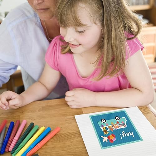 Miniatura 7 de BENECREAT Troqueles de corte con patrón de autobús de animales de 4.8 x 4 pulgadas, diseño de globo de pájaro, para fiesta de autobús, plantilla de