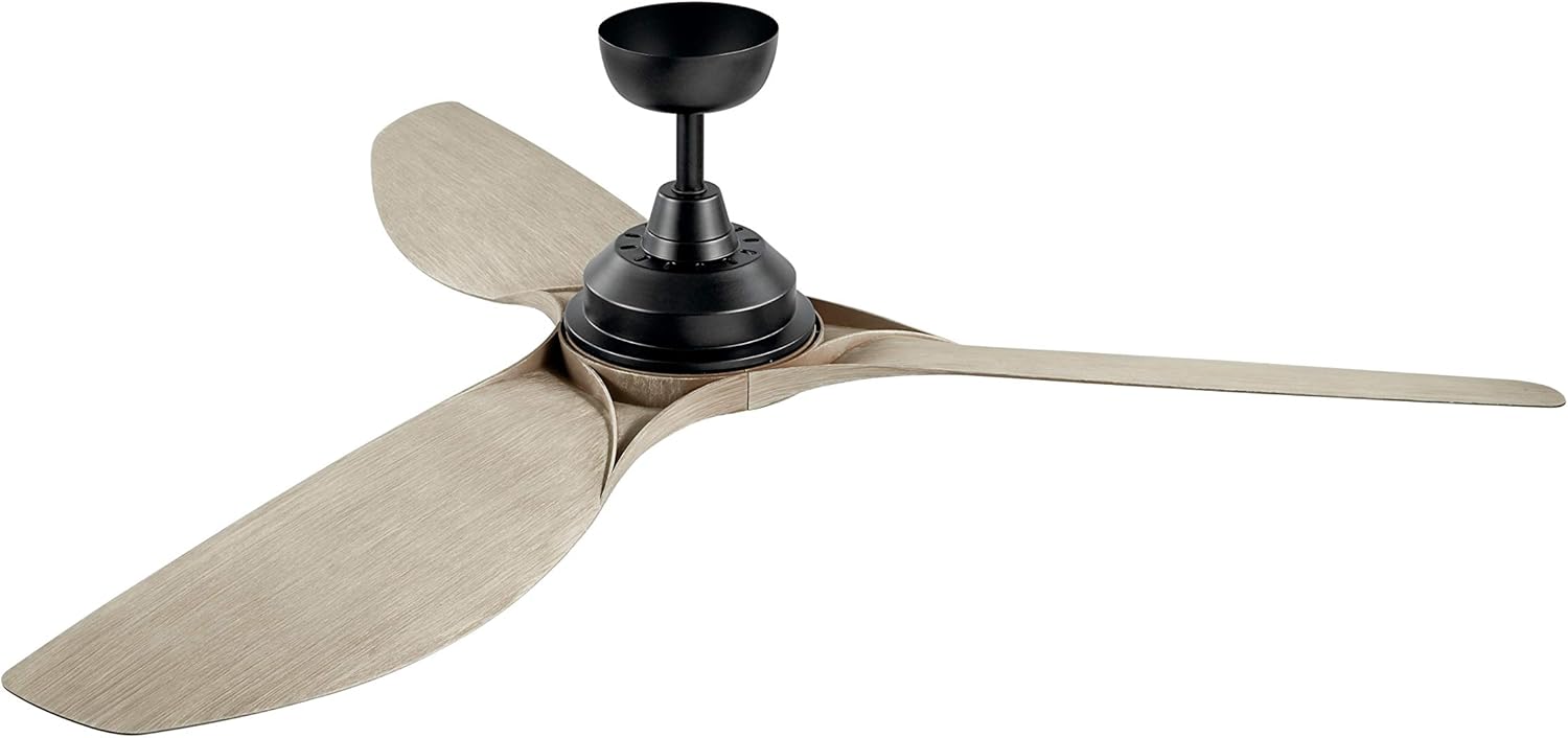 Uр Tо 40% оƒƒ KICHLER 300365SBK Protruding Mount, 3 walnut Blades Ceiling fan with 23 watts light, Satin Black Bеѕt Sеllеr KICHLER 300365SBK Protruding Mount, 3 walnut Blades Ceiling fan with 23 watts light, Satin Black