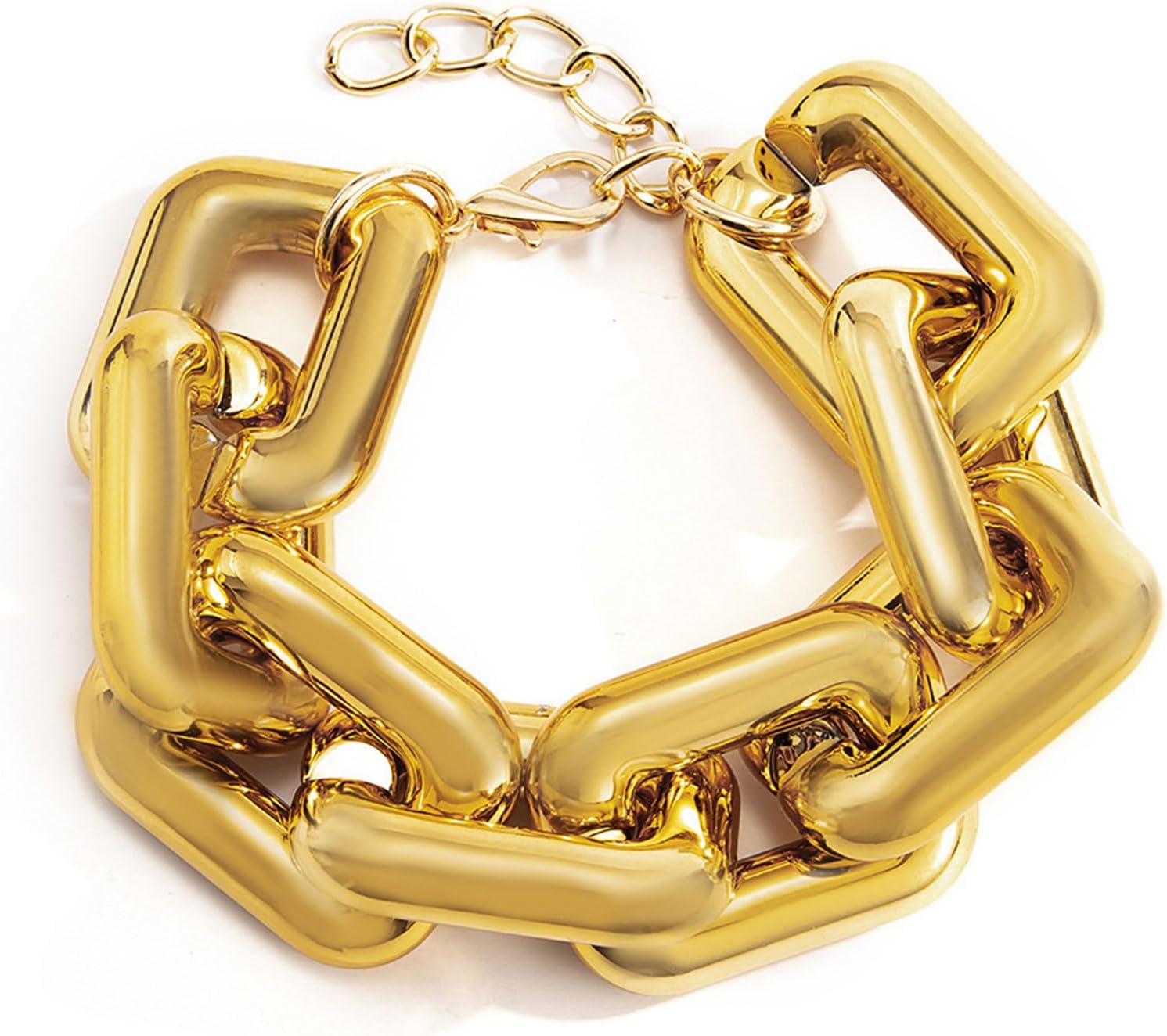 choice of allChunky Gold Bracelet for Womewn Paperclip Chain Bracelet for Women Wide Gold Chain Bracelet Exaggerated Bracelet Jewelry Gifts for Teen Girls