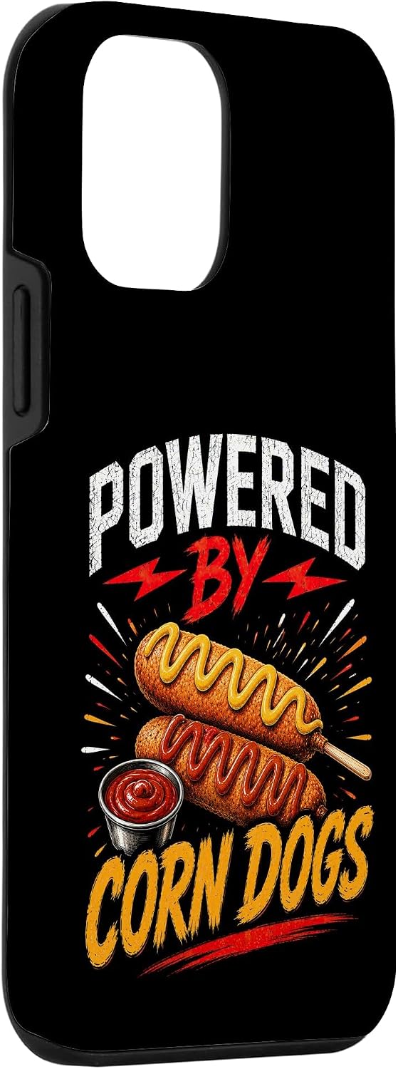 Powered By Funny Corn Dogs Saying Humor Joke Gag Case for iPhone 12 mini image 3