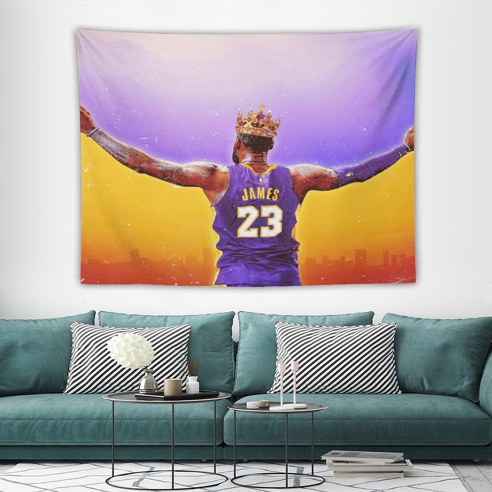 NBA LeBron James タペストリー Amazon.co.jp: NBA Lebron James (70) NBA Tapestry, Basketball