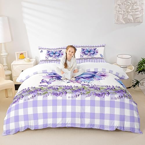 Miniatura 30 de Juego de funda de edredón para amantes de la gimnasia, tamaño Queen, silueta de gimnasta, juego de ropa de cama rosa para niños, adolescentes y