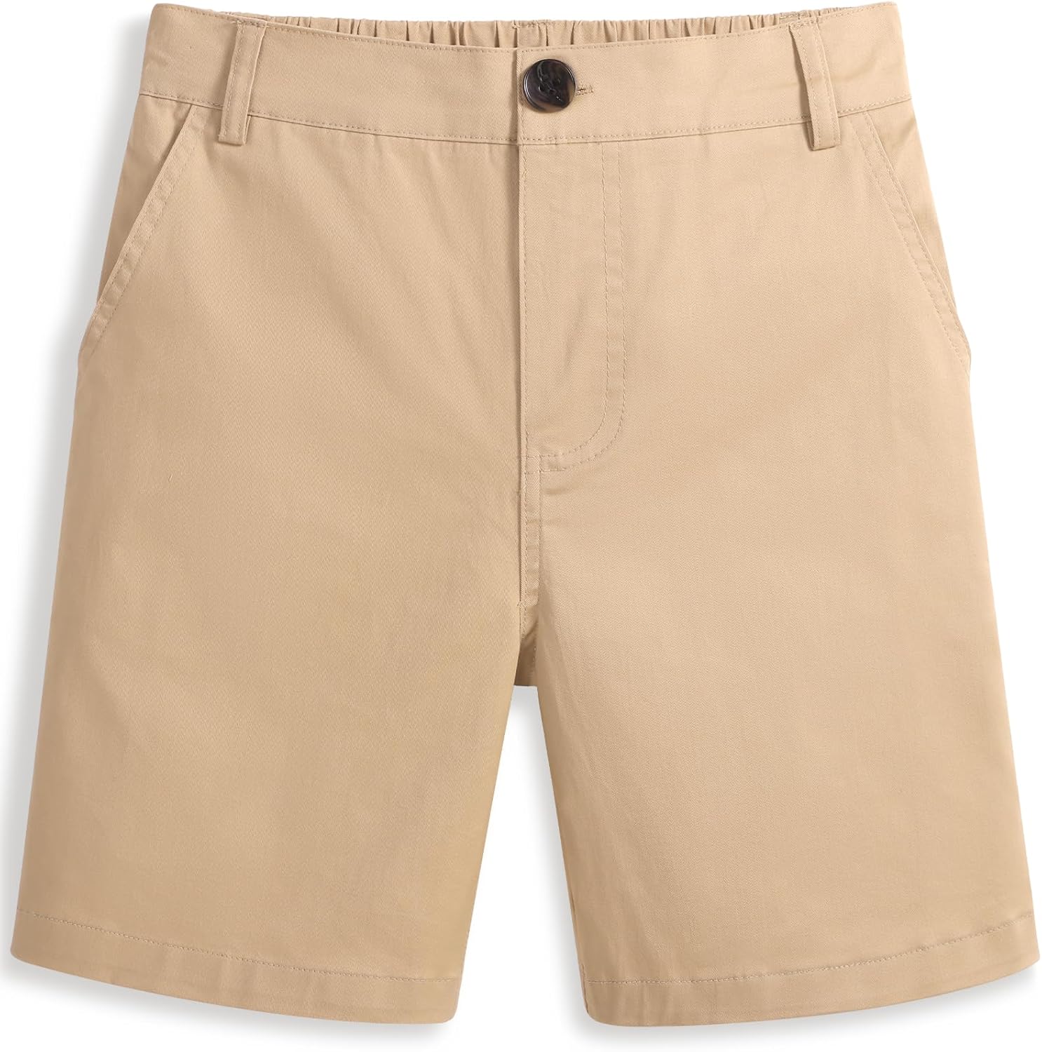 KEREDA Boys Uniform Shorts Elastic Waist Kids Golf Dress Preppy School Shorts with Pockets - Image 4