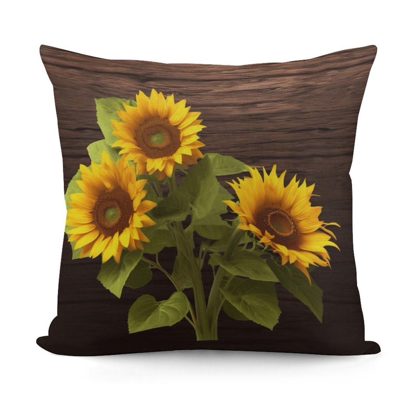 Adfgyerh Style Sunflower Plant Decorative Pillow Covers, Throw Pillow Covers Soft For All Seasons, Pillowcases For Couch Living Room Sofa Bedroom 18X18 Inch
