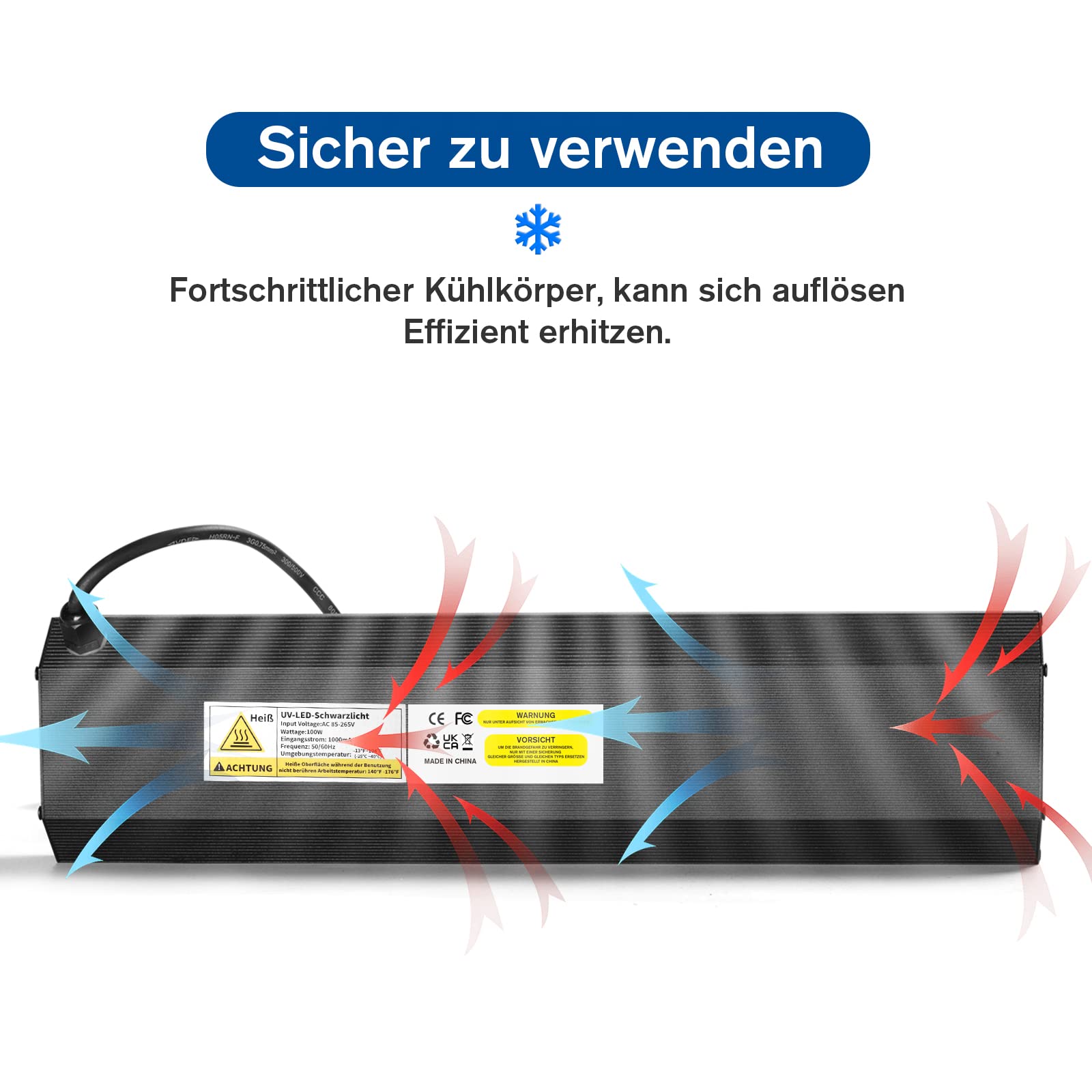 Tubo de luz negra UV de 100 W, 104 unidades, accesorios para barra LED, lámpara de luz negra, enchufe e interruptor, escenarios, decoración de fiesta