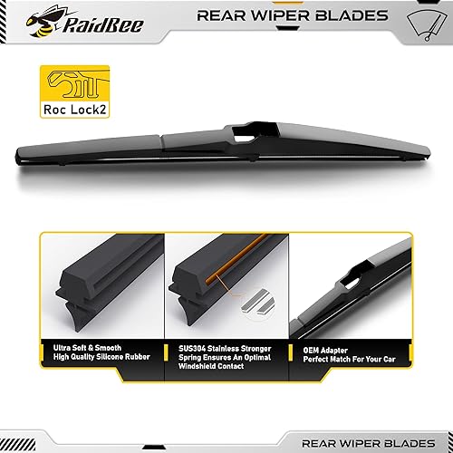 Miniatura 5 de RaidBee Limpiaparabrisas trasero de 12 pulgadas, repuesto automotriz para Toyota Highlander 2001-2019 (12-A)