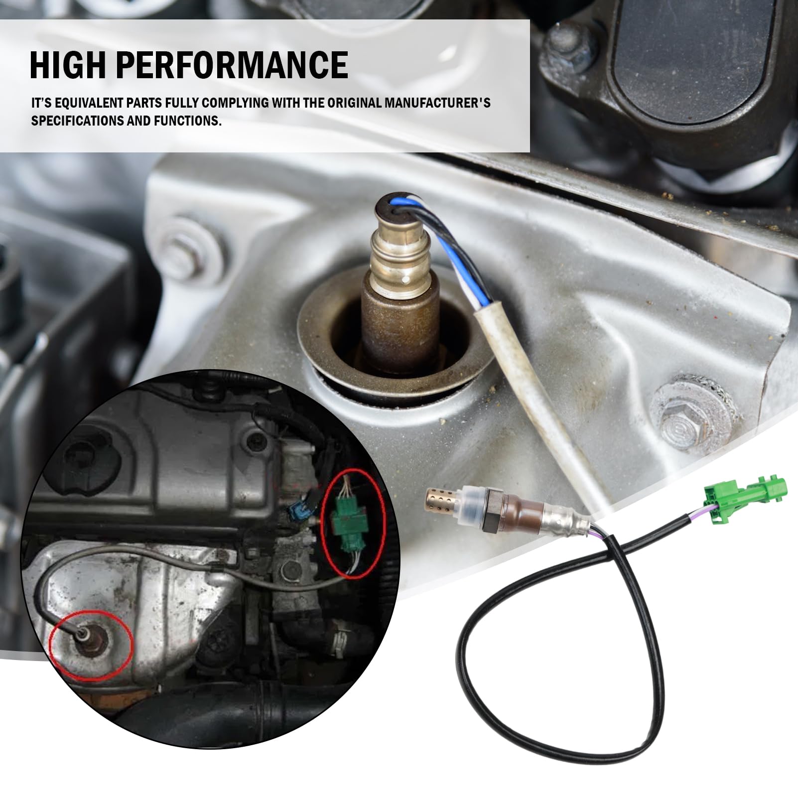 Sonde lambda pour Berlingo C2 C3 I C3 II C5 Saxo Xantia Xsara 106 2 206 207 306 307 406 Bipper 1.1L 1.4L 1.6L 1.7L 1.8L 2.0L 1994-2018 Sonde d’Oxygène 250-24811