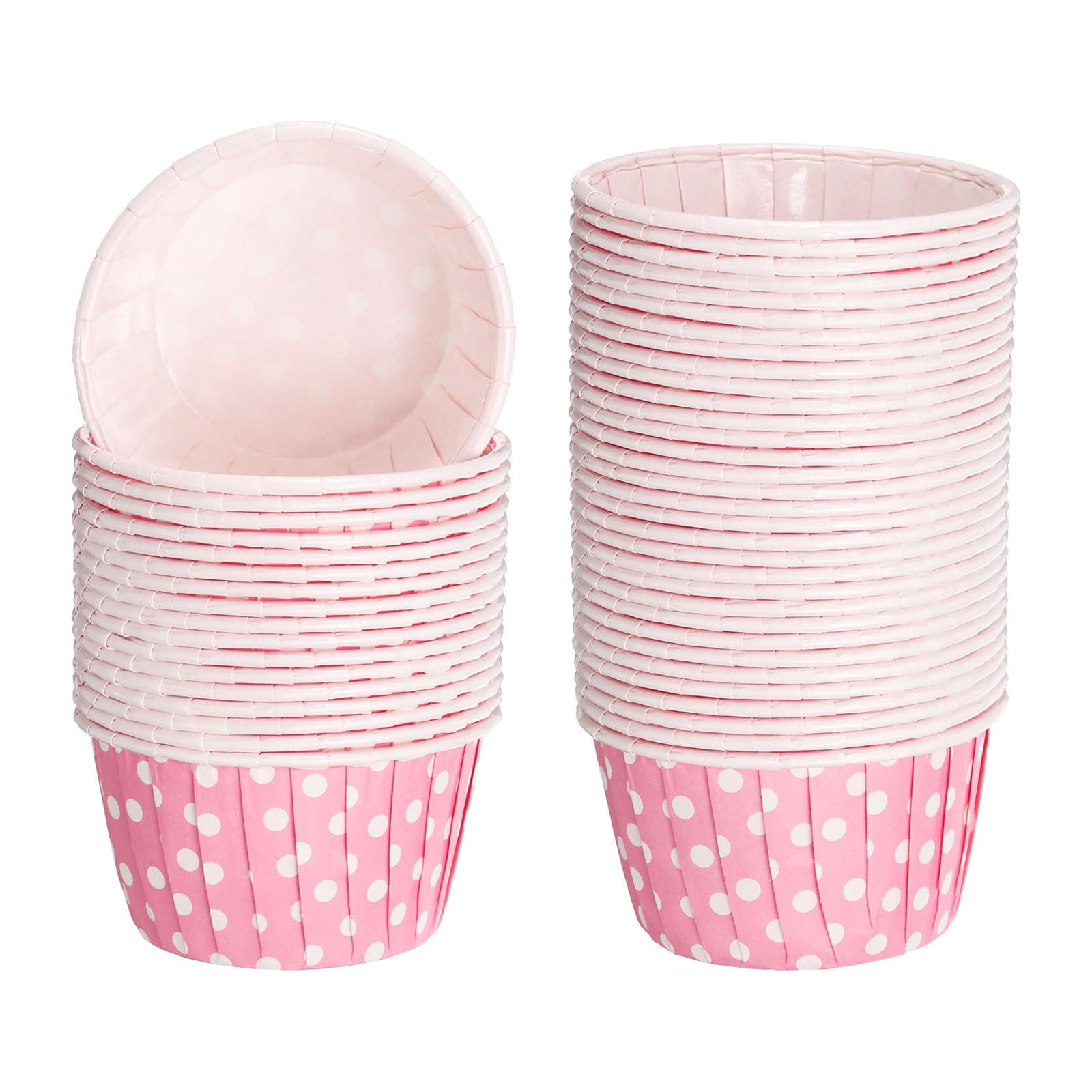 Caissettes cupcakes papier sulfurisé rose pour des desserts de fête réussis, lot de 50