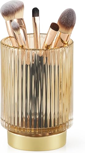 CANITORON Soporte para brochas de maquillaje, organizador de brochas de maquillaje cosmético de vidrio, soporte de almacenamiento para brocha de disponible en Yaxa Peru
