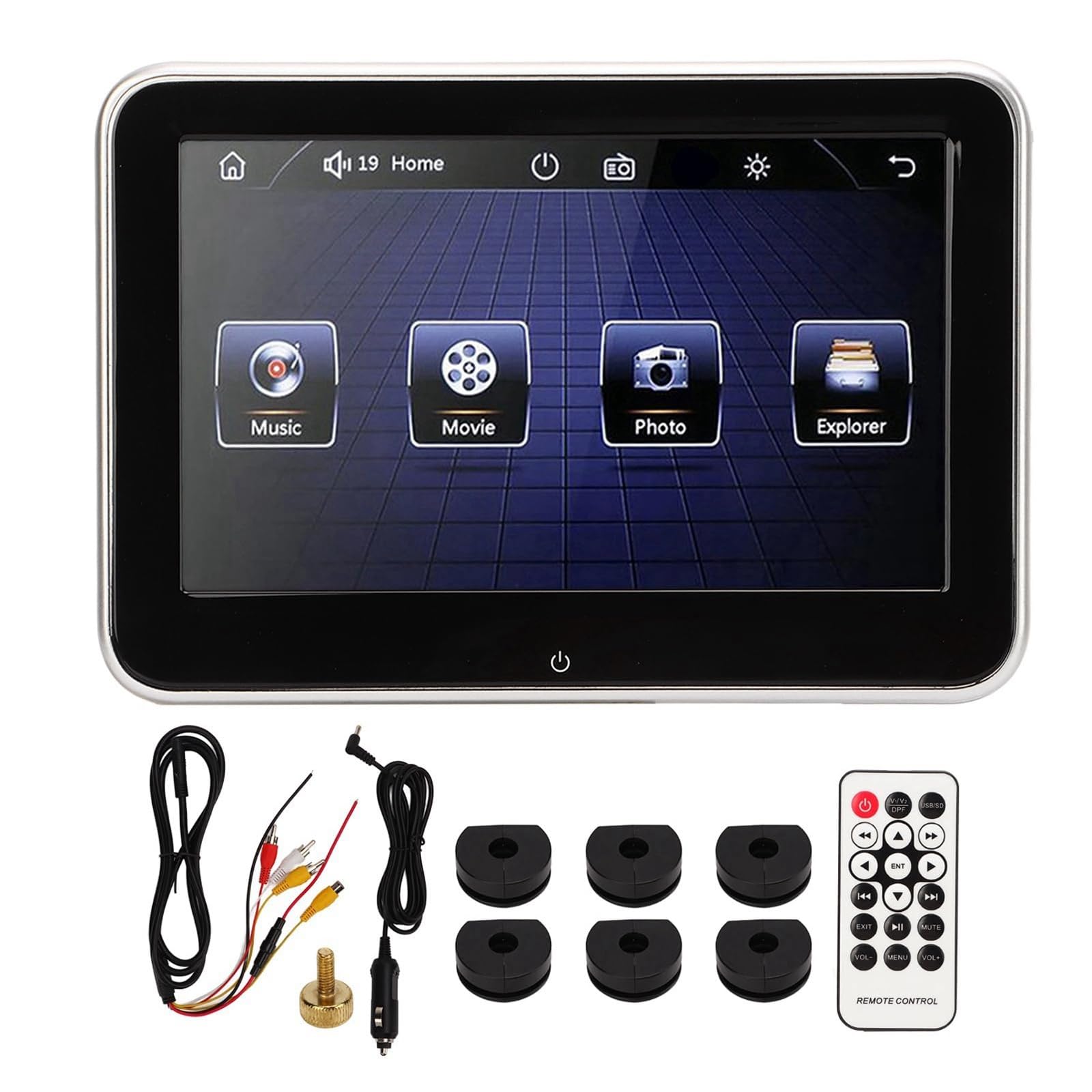 Lecteur D'appui-tête 8 Pouces - Lecteur MP5 À Écran Tactile 1080P | For la vidéo de divertissement de jeu, système de divertissement for siège arrière - Moniteur d'appui-tête de voiture