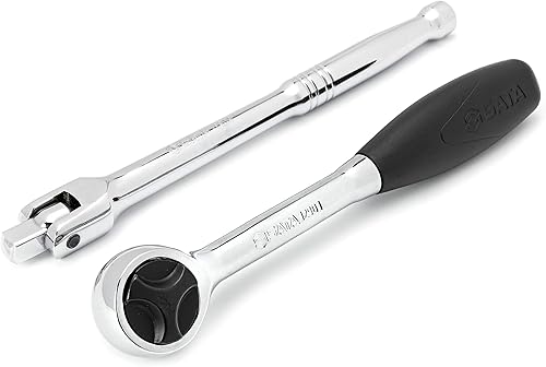 Miniatura 3 de SATA Juego de llaves de vaso de 6 puntos con trinquete de cabeza redonda de 60 dientes, SAE - ST09085SJ de 16 piezas