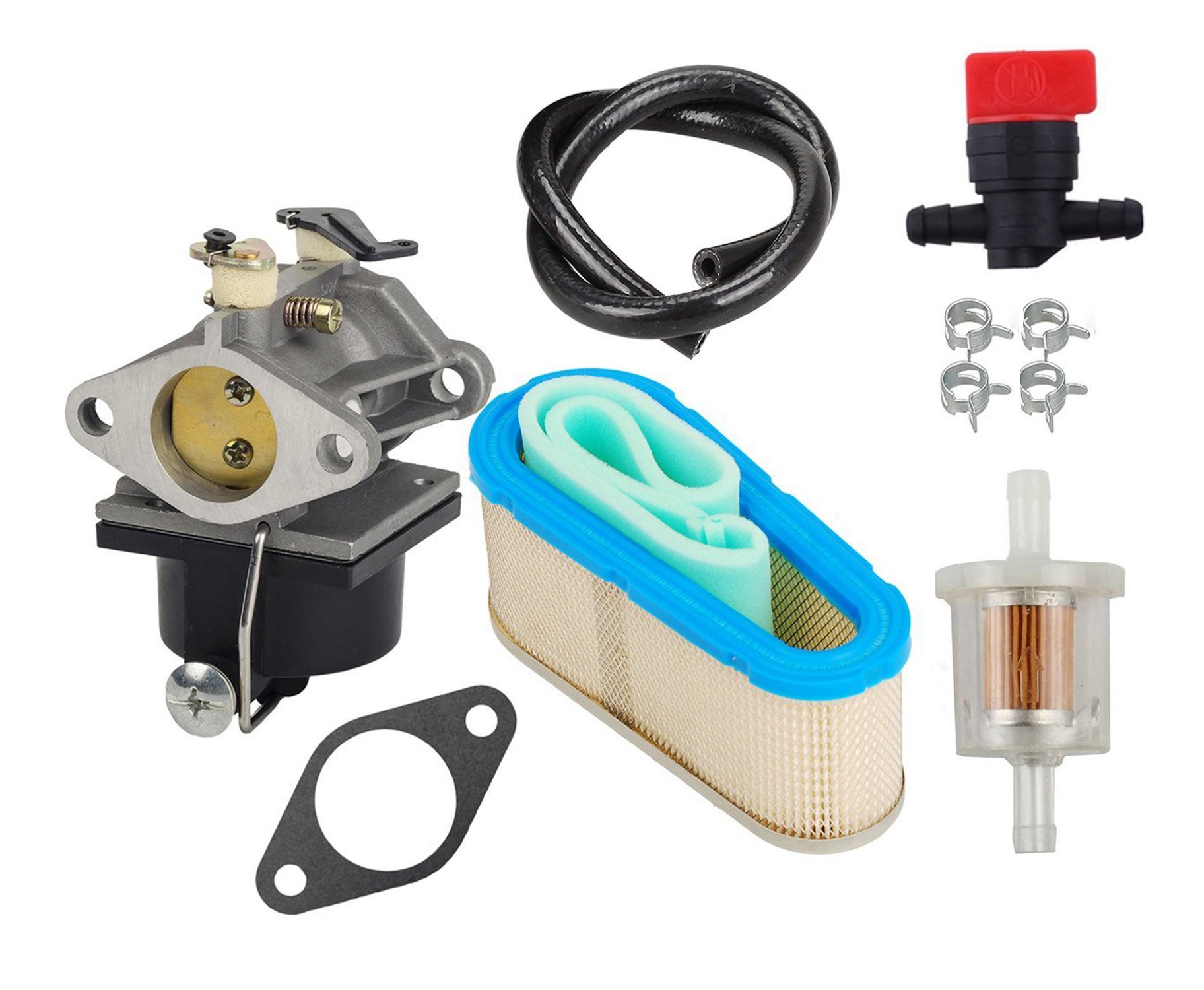 OxoxO Carburatore con filtro aria 36356 36356, ricambio per Tecumseh OHV125 OHV130 OVH135, ricambio 640065A