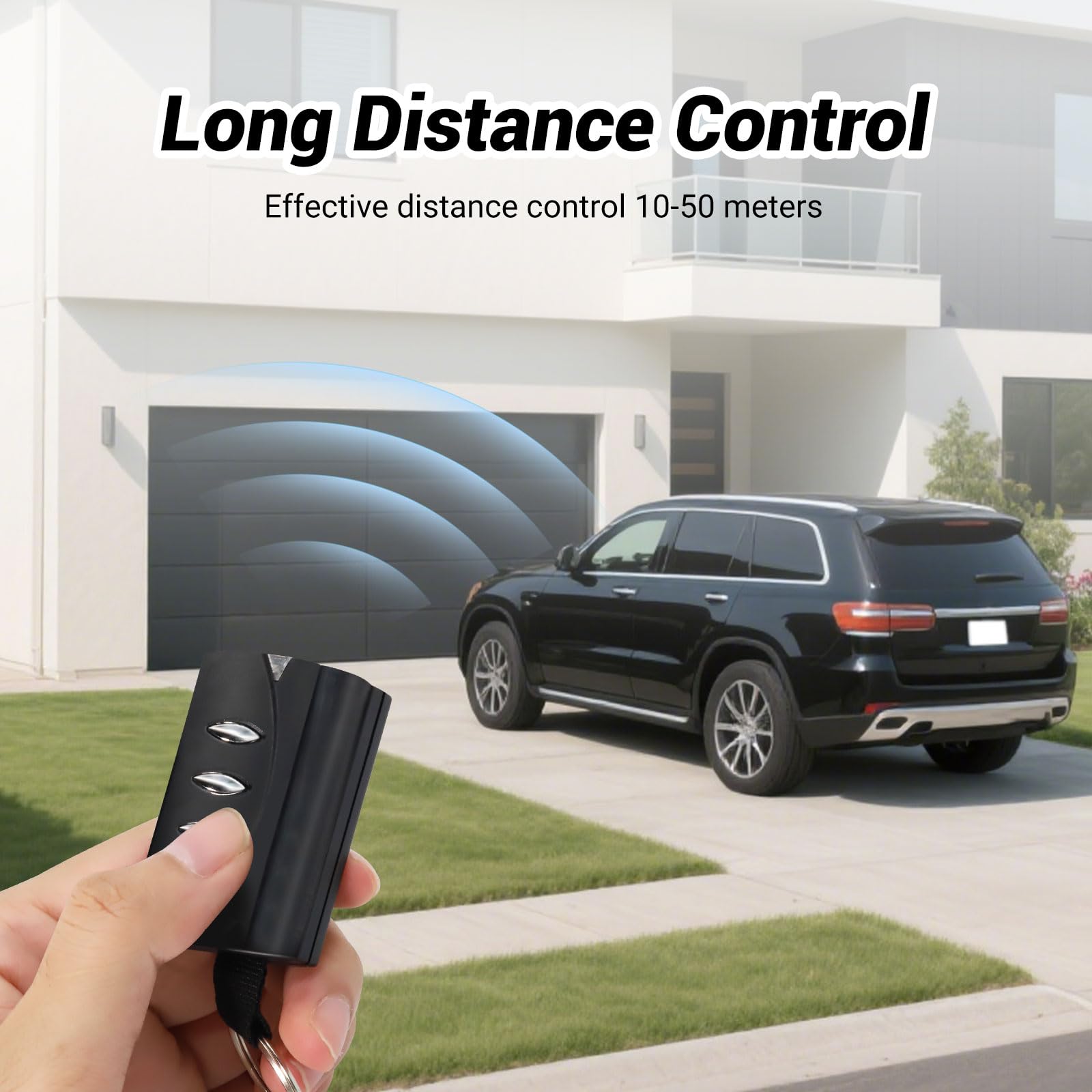 [Pack de 2 Mandos] Mando a Distancia para Garaje – Compatible únicamente con Sistemas de la Marca Pujol Vario (Black, Mars, Ocean) – 3 Canales, Rolling Code, 433,42 MHz (Pack de 2)