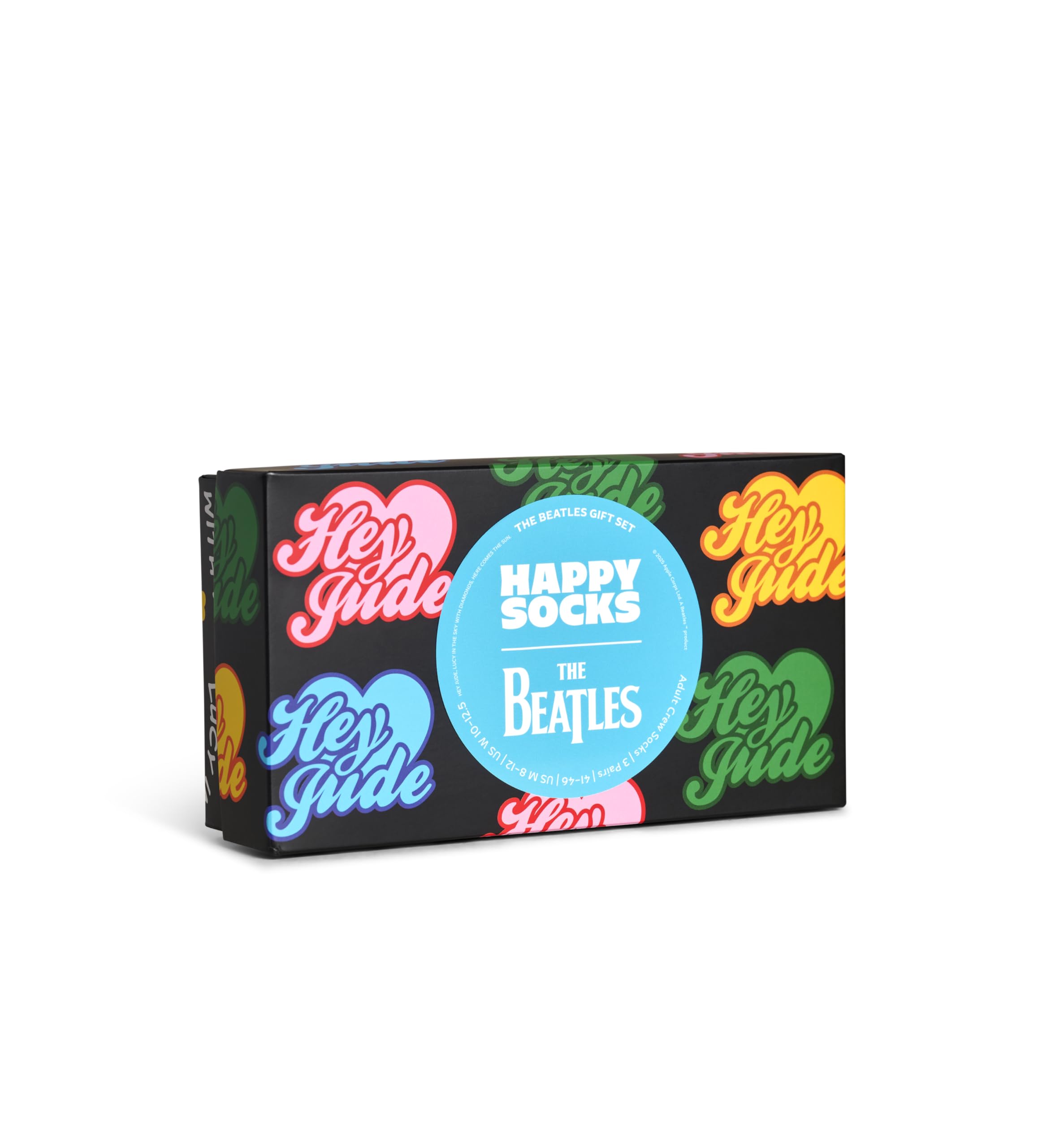 Happy Socks Calzini The Beatles 3-Pack Gift Set Cotone Unisex Nero 36-40