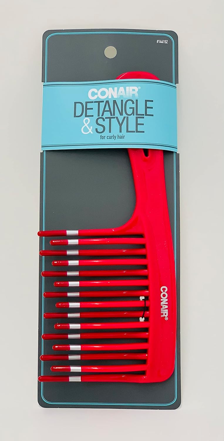 Conair Styling Essentials Style & Detangle Comb 1 ea (Pack of 3)