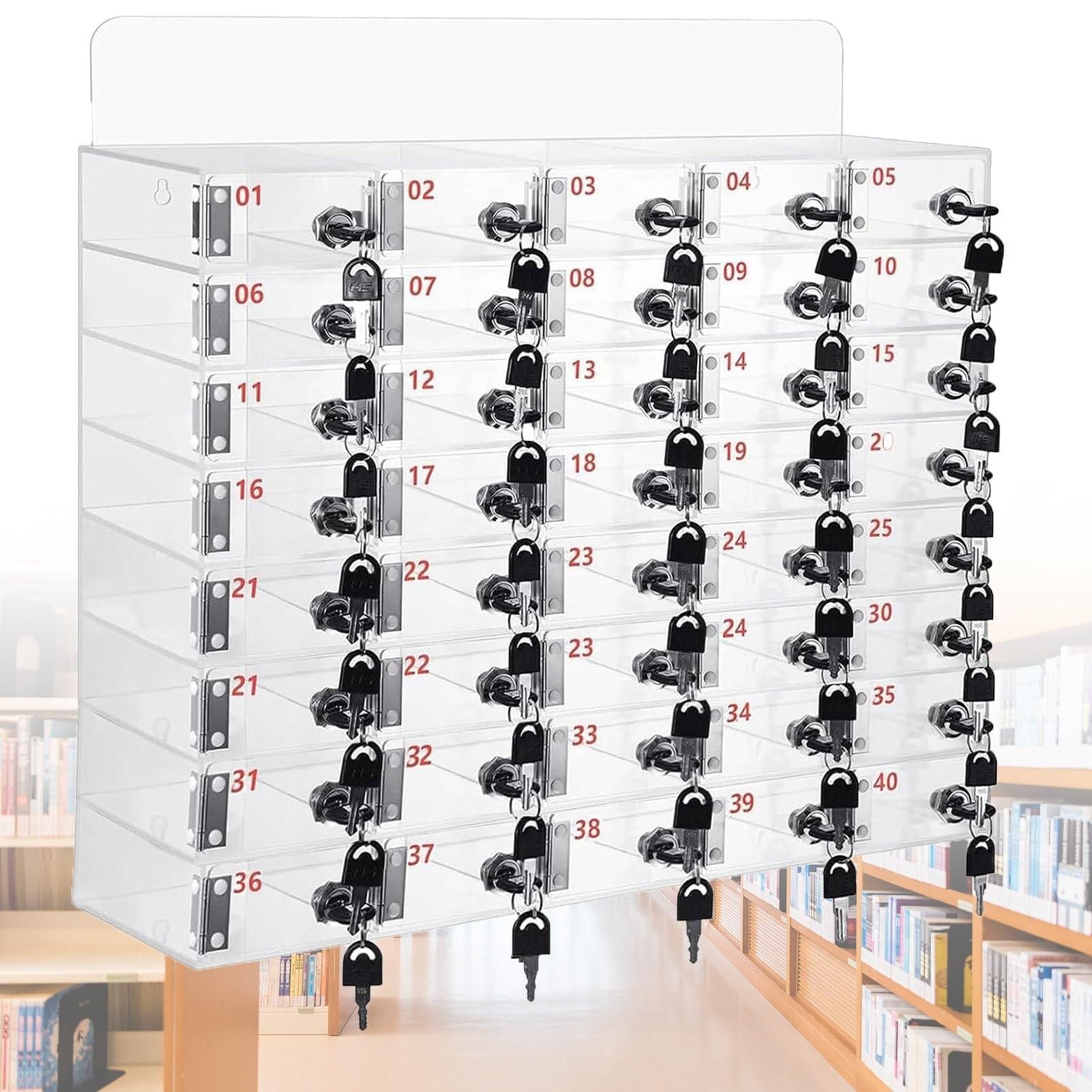 Caja de Almacenamiento para teléfonos móviles Soporte acrílico para teléfonos móviles Caja de Almacenamiento de Escritorio la acrílica para teléfonos móviles - nizador de Pared