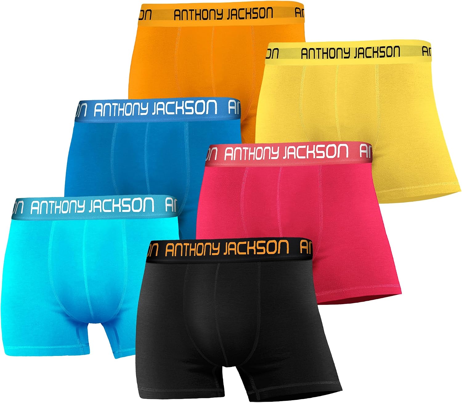 Anthony Jackson Likralı 6'lı Kutu Premium Erkek Boxer Color