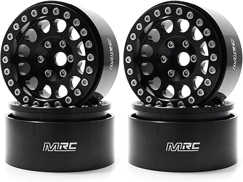 MRC Ruedas BeadLock 1.9 (4 piezas) Actualizaciones de llantas de metal de aluminio para 110 RC Crawler SCX10 II 90046 SCX10 III Axi 03007 TRX-4(B)