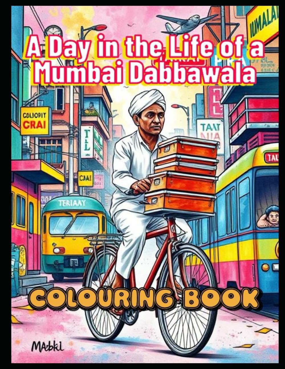 A Day in the Life of a Mumbai Dabbawala: Color, Create, and Complete the Story of Mumbai’s Iconic Lunch Delivery Hero!