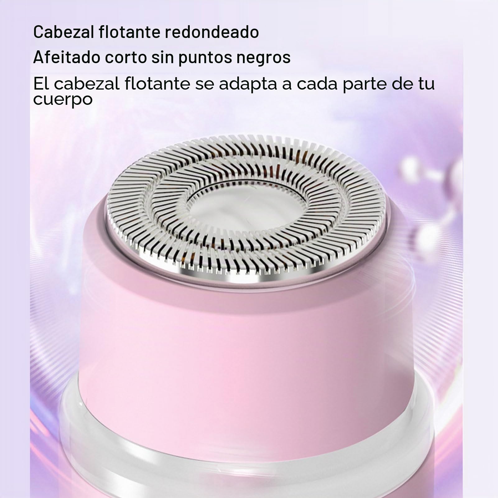 Depilador Eléctrico Corporal 2 en 1 para Mujer, Cabezal Doble para Rostro, Labios, Barbilla, Zona Íntima, Axilas y Piernas, Suave para Piel Sensible, Compacto y Seguro para Viajes