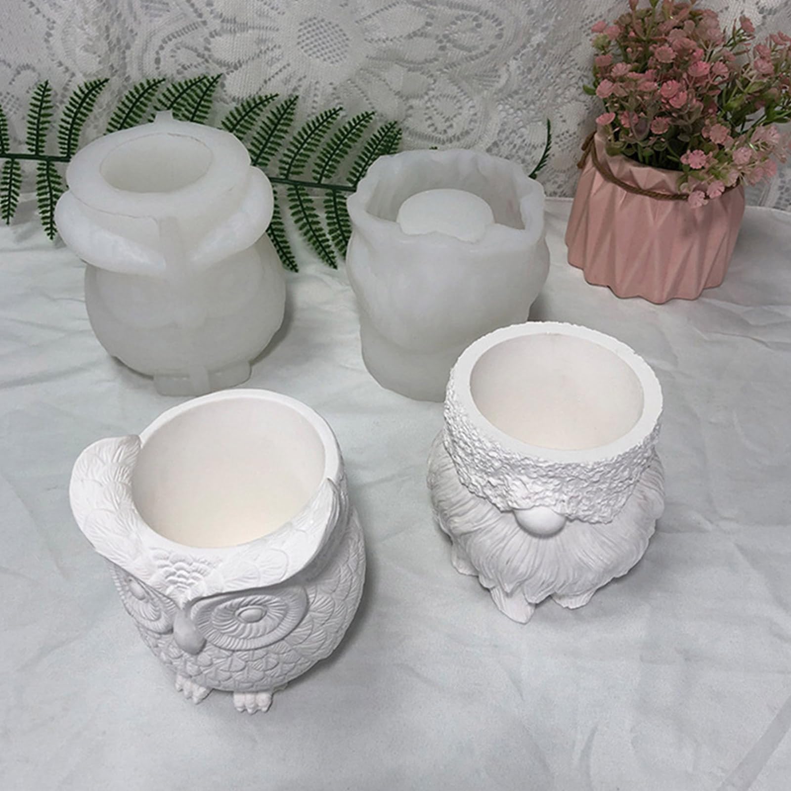 TMISHION Moule De Pot De Fleur Pot De Fleur Moule Silicone Rond Multi