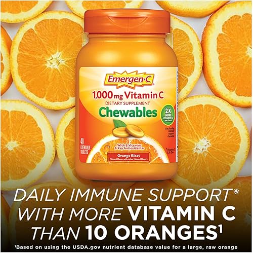 Miniatura 5 de Suplemento dietético masticable Emergen-C Suplemento dietético masticable tableta con vitamina C y vitamina B6 1 1