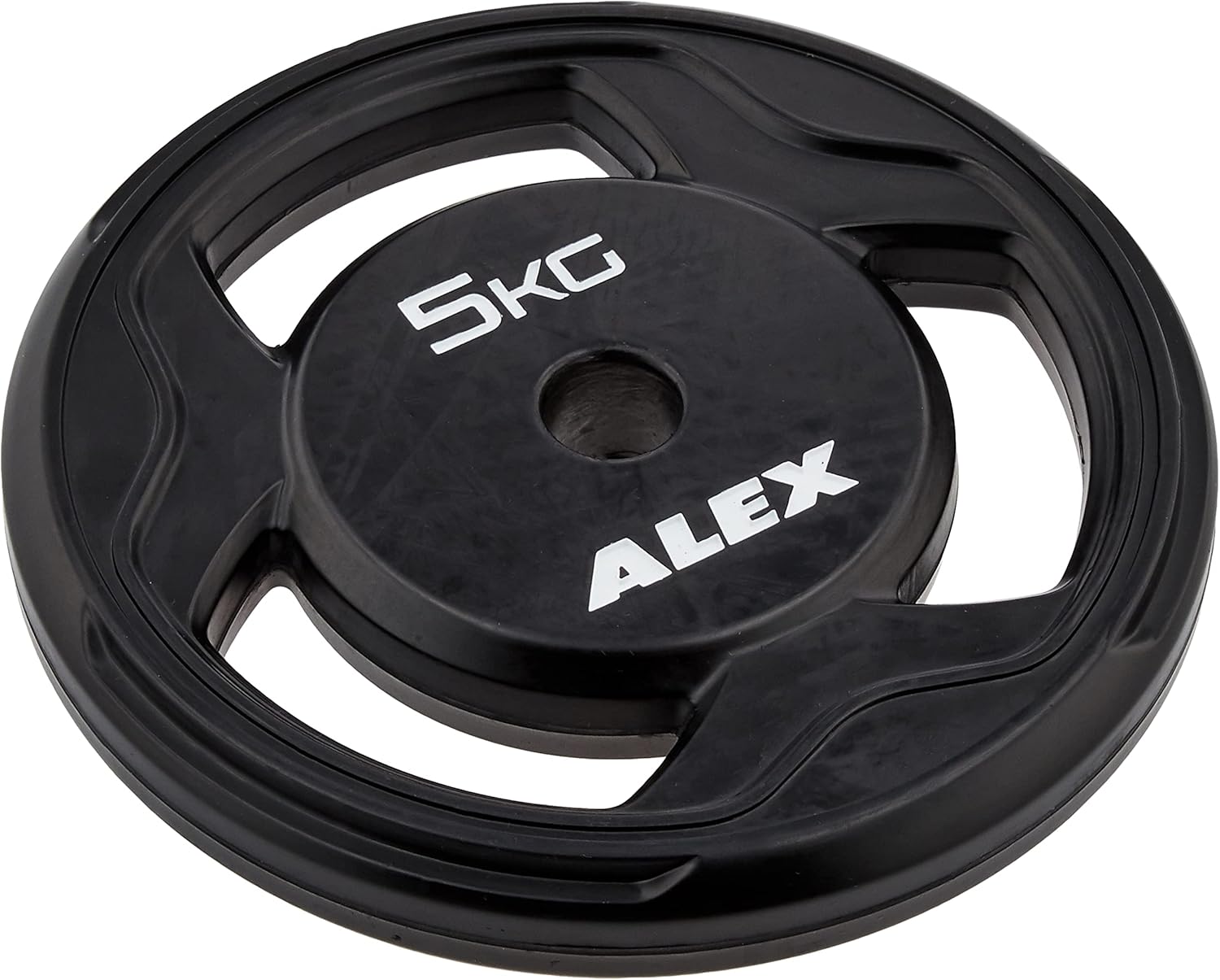 ALEX BPR Rubber Plate, 11.0 lbs (5 kg), Hole Diameter 1.1 inches (28 mm), Black