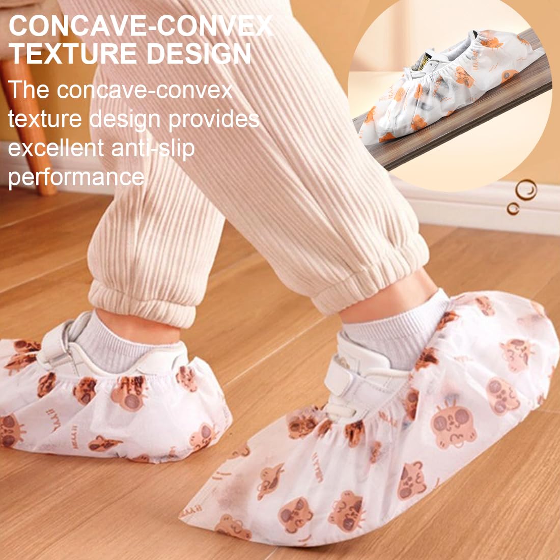 Copriscarpe Monouso in TNT Ultra Resistenti 100 Pezzi usa e getta