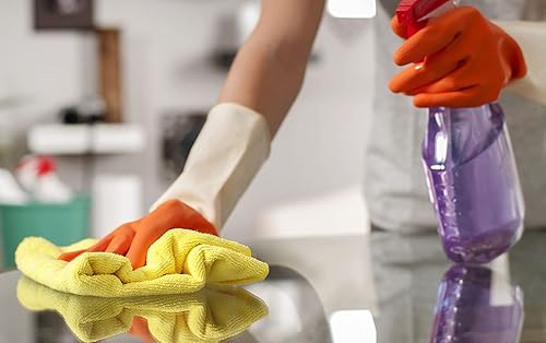 Miniatura 9 de Direct Mop Sales, Inc. Paños de limpieza de microfibra profesionales negros - 16" x 16" 300gsm - Paquete de 12