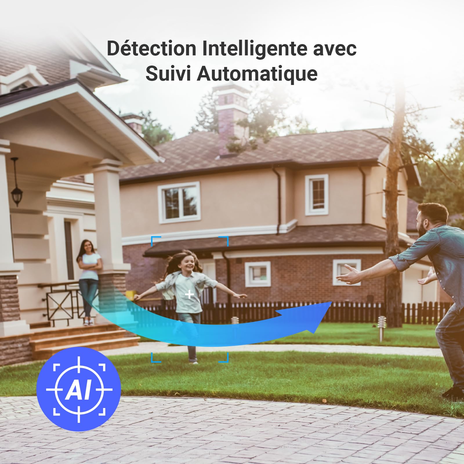 EZVIZ CB8 KIT 2K Caméra Surveillance WiFi Extérieure sans Fil, Solaire, Batterie 10400mAh, Suivi Intelligent, Détection de Personne, Vision Nocturne Couleur, Audio Bidirectionnel, Sirère, Type C