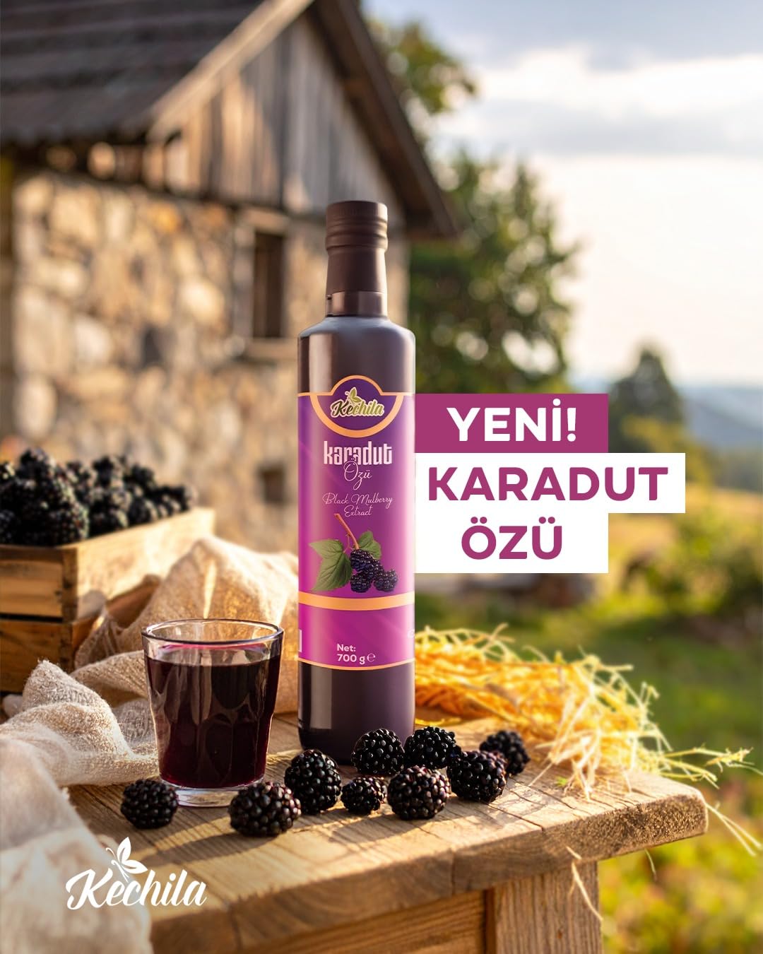 Kechila Karadut Özü 700 Gr